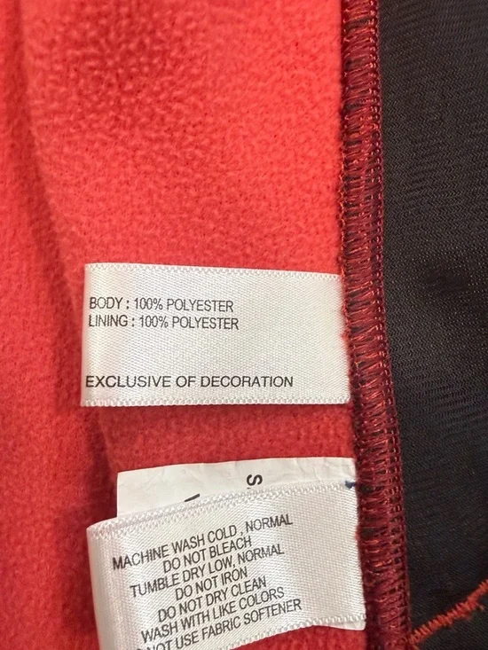 Cutter & Buck Red Heather Sleeveless Zip Vest with WSU Logo - Picture 10 of 13